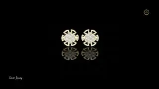 Golden Sunflower Diamond Studs#Viral#Trending#FYP#ring #Viralvideo#Earring#newvideos#new