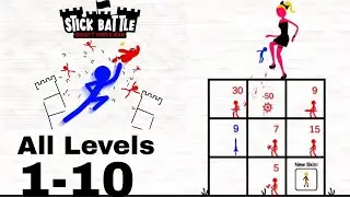 Stick Battle: Mighty Tower War - All Levels 1-10 Complete Walkthrough Gameplay Part 1