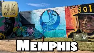 Driving Around the Outskirts of Downtown Memphis in 4k Video