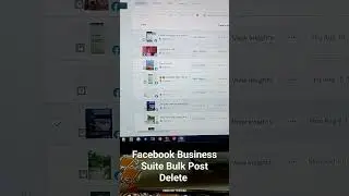 Facebook Business Suite Bulk Post Delete #coding #facebook #shorts #short #shortvideo #shortvideos
