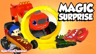 SURPRISE TOYS MAGIC Mickey Roadster Racers, Wheres Mickey + Surprise Eggs & Disney CARS Toy Surprise