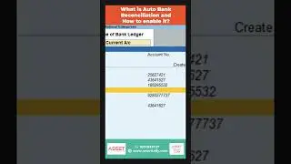 What is Auto Bank Reconciliation and how to enable it?|Asset Tally| #Tally sparks #tallyprime #tally