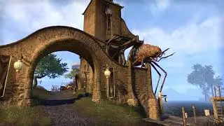 Elder Scrolls Online - City Gates Ambiance (silt strider, ambient music, water)