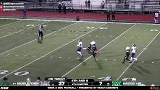 Mason vs Middletown - OHSAA Football - Mason Sports Radio