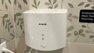 AIKE AK2630S Hand Dryer at CHAYANN Tea (Downtown) - Flushing, NY