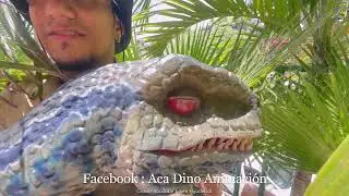 BLUE, de la pel&iacute;cula Jurassic World, el &uacute;nico Dinosaurio en Acapulco