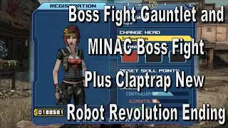 Borderlands GotY Enhanced Edition Claptrap's New Robot Revolution Boss Gauntlet and MINAC Boss Fight