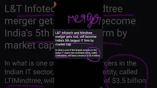 LTIMindtree News🔹LTI Mindtree Merger😱Breaking News 5th largest IT Company 🔥
