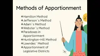 Apportionment and Voting