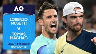 Lorenzo Musetti v Tomas Machac Highlights | Australian Open 2026 Third Round