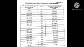 07320 Hyderabad Hubli Festival special express