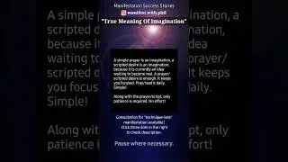 Real Meaning Of Imagination Creates Reality | #nevillegoddard #loa  #lawofattraction #manifestation