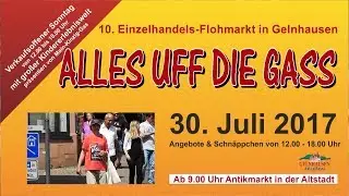 Alles uff die Gass 2017 - Einzelhandelsflohmarkt Gelnhausen