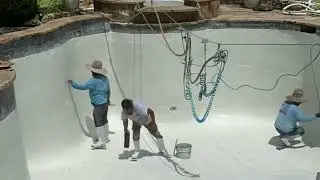 Austin POOL reno complete (time lapse) new plaster 2025