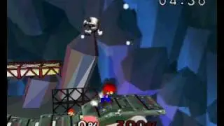 SSB64 (TAS): Mario vs Metal Mario - star finish death