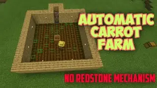 AUTOMATIC CARROT FARM | MINECRAFT  BEDROCK