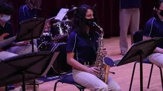 STA Jazz band Raider Blues performs Mercy, Mercy, Mercy arr Mike Story