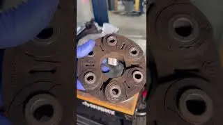 2019 BMW G30 540i worn guibo flex disk for the driveshaft.