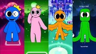 Tiles Hop in Rainbow Friends - Blue Vs Pink Vs Orange Vs Green