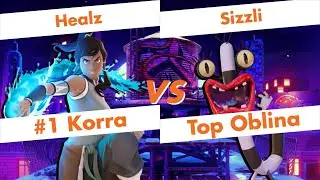 【Nick All Star Brawl】Healz (Korra) vs Sizzli (Oblina) High Level Gameplay【NASB】