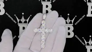 Cluster Cross VVS CZ Hip Hop Iced Out Pendant | Bling Bling Jewelry