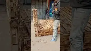2 tier pallet bed //double layer pallet bed //drawers pallet bed #pallets_kenya #pallet #furniture