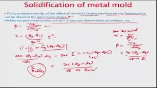 Solidification with Constant Casting Surface Temperature: Lecture-26
