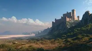 Sunny Castle on Coastal Cliff: Calm Medieval Instrumental