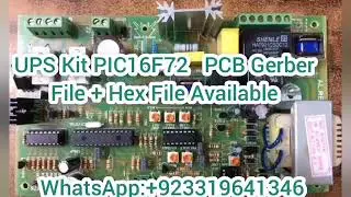 UPS kit PIC16F72 PCB files + Hex file Available