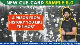 A Person From History You Like Speaking Cue Card With Sample Answer 7.0 | Freedom Fighter #speaking