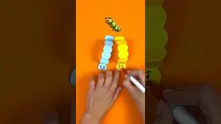 Easy Paper Trick for 🪱 Worm Races! DIY for Kids! #shorts