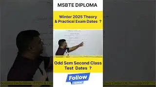 📅 MSBTE Winter 2025 Exam Time Table + Class Test Dates | Full Info in 60 Sec 🔥 #Shorts
