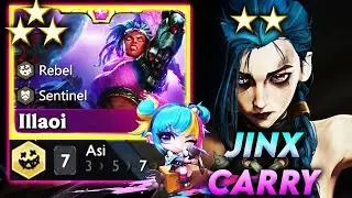 | TFT Set 13 BU 3 LEVEL ILLAOI'YI G&Ouml;RMELİSİNİZ !! 7 ASİ JINX CARRY !! | Elofel