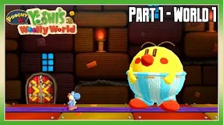 Poochy and Yoshi&acirc;&euro;&trade;s Woolly World Walkthrough Part 1: World 1