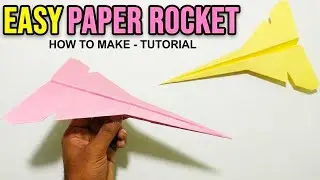 How to make simple paper Rocket for kids | Diy simple and unique Rocket | Origami Rocket 