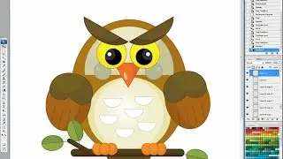 Illustrating drawing painting - cartoon Owl Jak namalować sowę