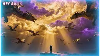 The Sky Was Filled With Protective Dragons As He Lowered His Sword Before The Dragon. HFY