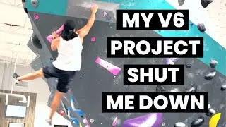 Ep.17 - V6 Boulder Projecting - Overhang Pinches & Dyno to a Crimp!!