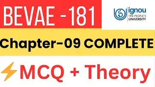 BEVAE-181 Chapter 09 Full Theory + MCQ | IGNOU Environmental Studies Hindi Medium | TEE Exam