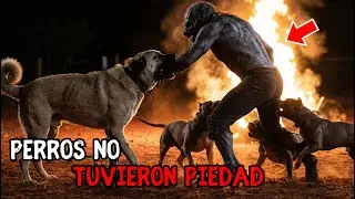 El Hombre Lobo Rompió La Cerca Pensando Que Ganaría, Los Pitbulls y El Kangal No Tuvieron Piedad