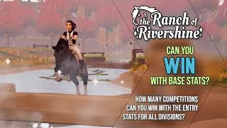 How many races can you win with base stats for each division in Ranch of Rivershine?