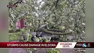 Power outages, storm damage reported in Eldora