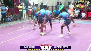 SEMI | RMC ANBAI vs MIRATAL BOYS PALAMANERI #PALAMANERI MENS KABADDI TOURNAMENT - 2025