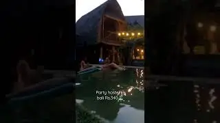 Party Hostel in Bali ₹340 only 🏝️🇮🇩 #pankuworld #bali2022
