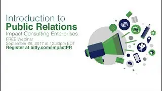 Webinar: Introduction to PR 101