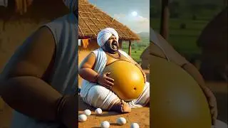Hungry farmer eats all his chickens' eggs to make an omelette 😭 #ai #shorts #farmer #pigeon #mango