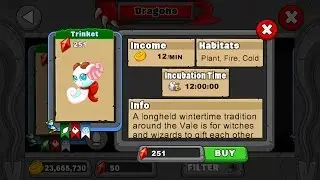 How to breed the Trinket dragon in Dragonvale!