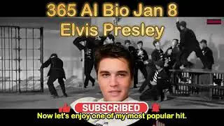 【365 Bio】  Jan 8: Elvis Presley, Happy Birthday 🎂 🎉🇺🇸🎸🎤🕺🔗👮‍♂️