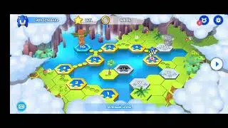 Почти дошёл до эггмана в игре sonic runner adventure