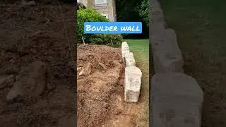 #boulder wall installation | #amazing #landscape #design